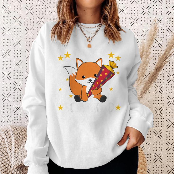 Children's Endlich Schulkind Fox School Cone School Cute Fox 80 Sweatshirt Geschenke für Sie