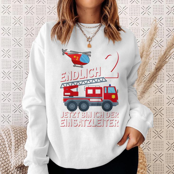 Children's Fireman Endlich 2 Jetzt Bin Ich Einsatzeiteiteiter 80 Sweatshirt Geschenke für Sie