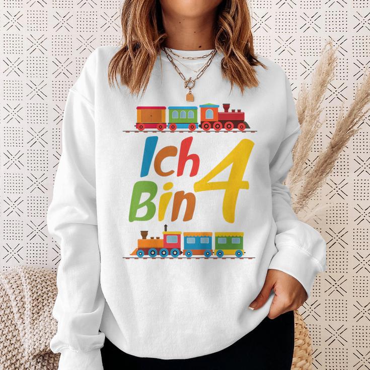 Children's Junge Geburtstag 4 Jahre Zug Railway Four Birthday Sweatshirt Geschenke für Sie