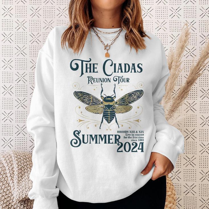 The Cicadas Reunion Tour Summer 2024 Cicada Brood Xiii Xix Sweatshirt