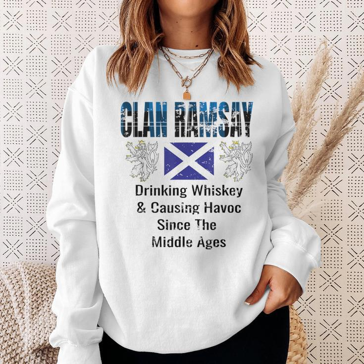 Clan Ramsay Tartan Scottish Family Name Scotland Pride Sweatshirt Gifts for Her