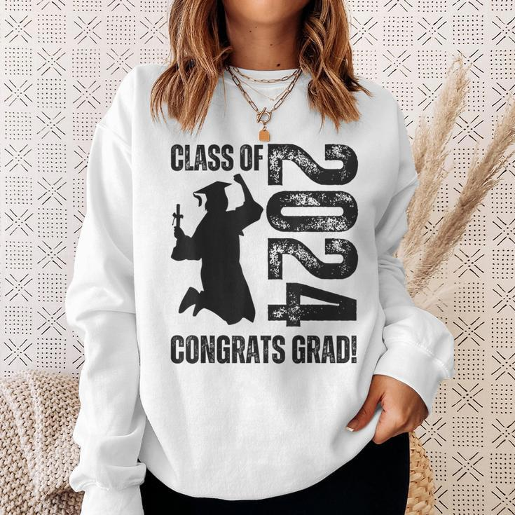 Class Of 2024 Congrats Grad 2024 Graduate Congratulations Sweatshirt Gifts for Her