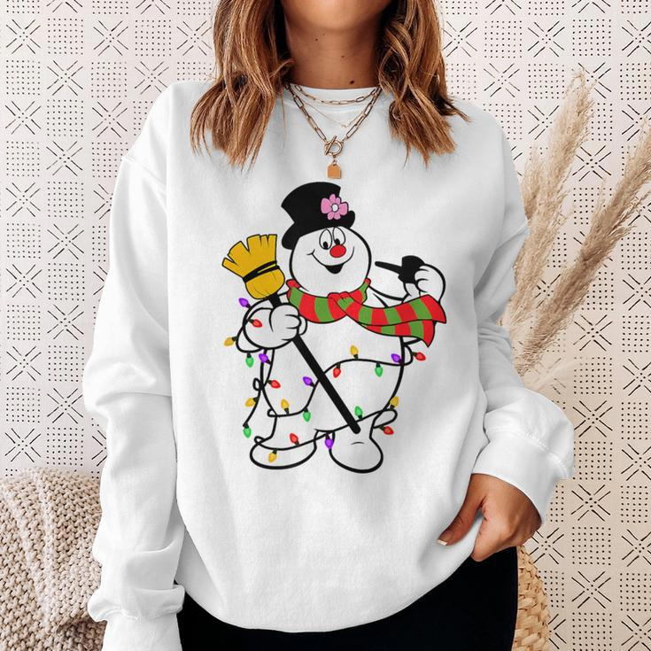 Cute Frosty Snowman Christmas Snowmen For Family Sweatshirt Gifts for Her