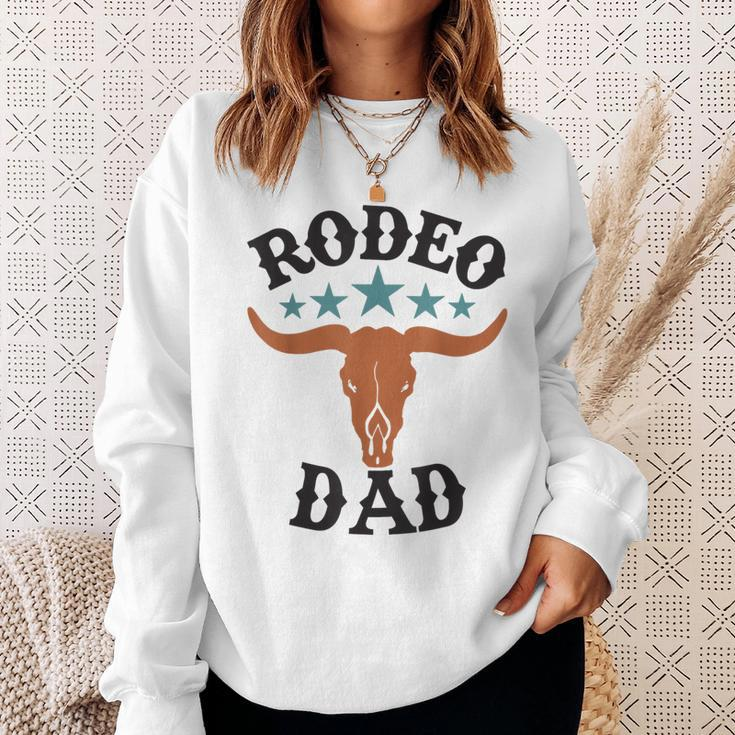 Dad 1St First Birthday Cowboy Western Rodeo Party Matching Sweatshirt Gifts for Her