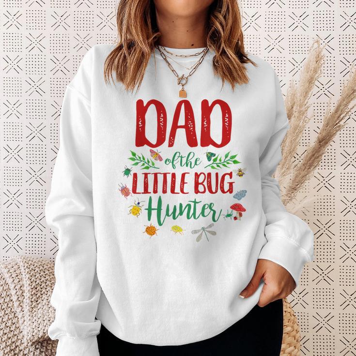 Dad Of The Little Bug Hunter Family Ladybug Birthday Sweatshirt Gifts for Her