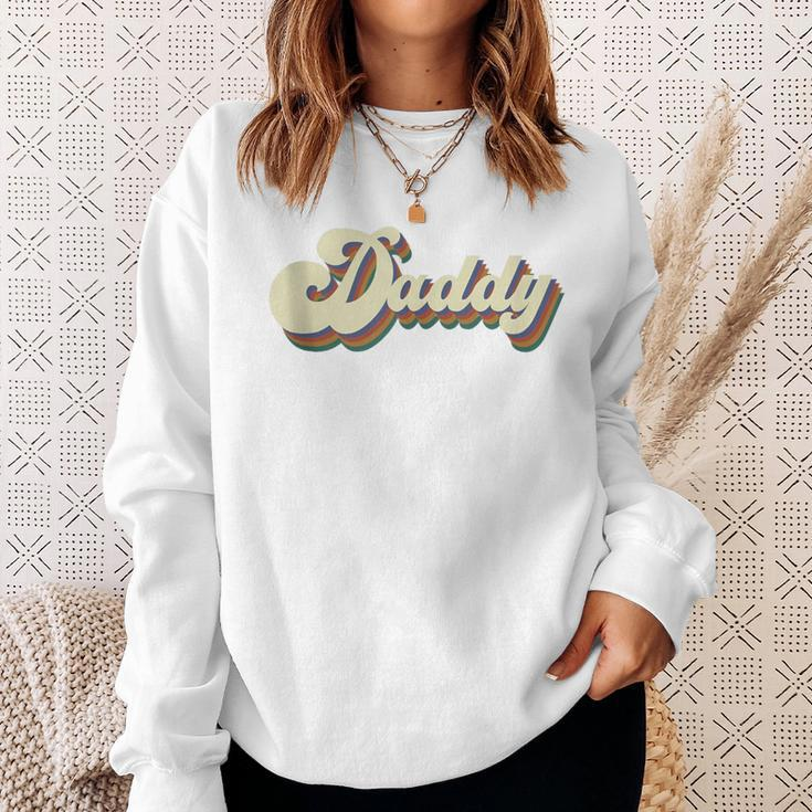 Daddy Retro Vintage Dad For Lovers Fathers Day Dada Sweatshirt Gifts for Her