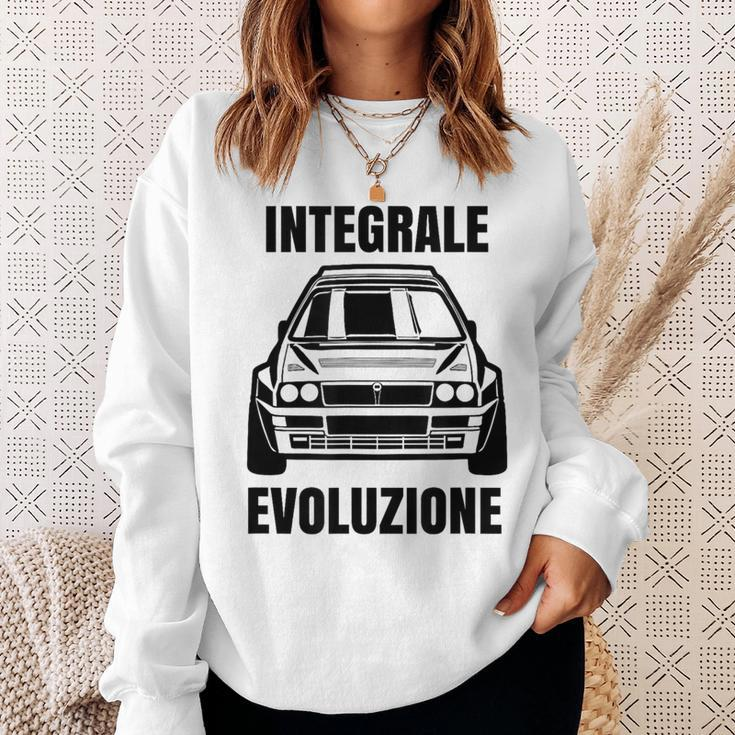 Delta Integrale Evoluzione Rally Auto White S Sweatshirt Geschenke für Sie
