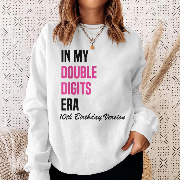 In My Double Digits Era 10Th Birthday Version Birthday Party Sweatshirt Gifts for Her