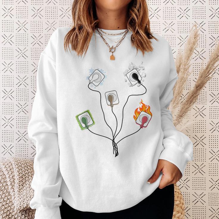 Ekg Leads Cheat Sheet Nursing Ecg Icu Emergency Sweatshirt Gifts for Her