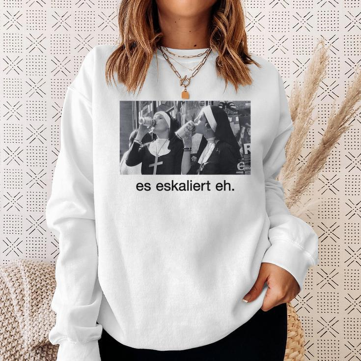 With Escaliert Eh Nonnen Trink German Language S Sweatshirt Geschenke für Sie