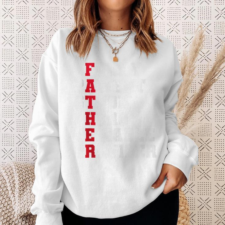 Fathers Day Daddy Strong Birthday Hero Daddy Dad Sweatshirt Gifts for Her