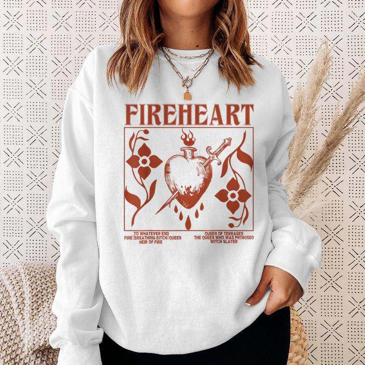 Fireheart To Whatever End Fire Breathing Sweatshirt Gifts for Her