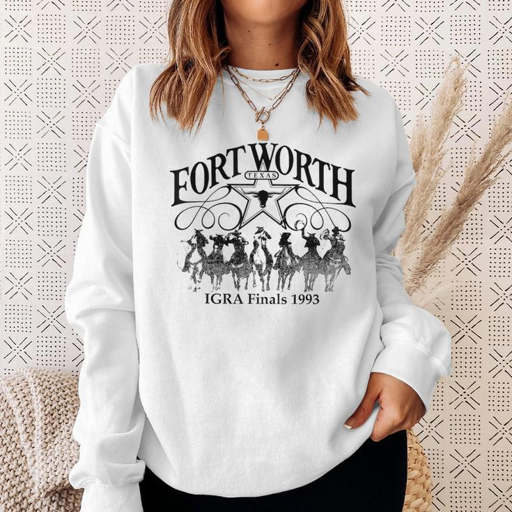 Fort Worth Vintage Retro Texas Cowboy Rodeo Cowgirl Sweatshirt Gifts for Her