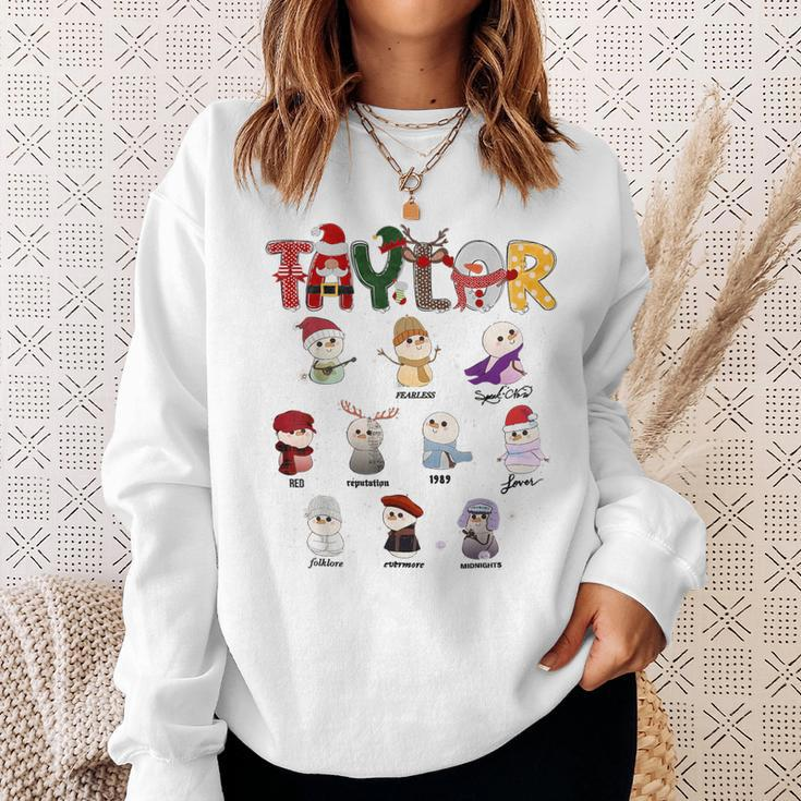 Christmas Taylor Santa First Name Personalized Xmas Sweatshirt Gifts for Her