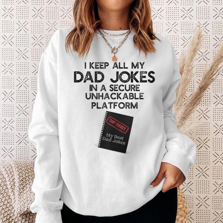 Geeky Dad Jokes Sweatshirt Gifts for Her