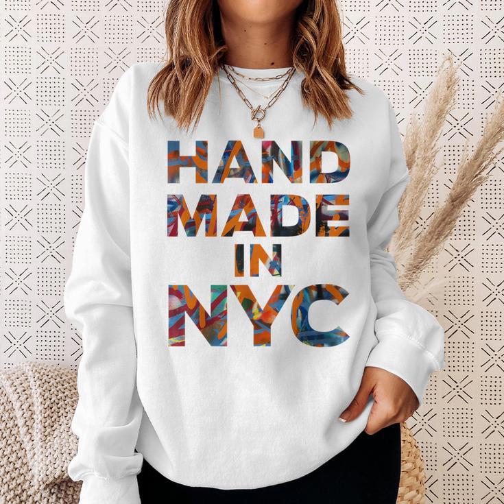 Handmade In Nyc Native New Yorker Graffiti Sweatshirt Gifts for Her