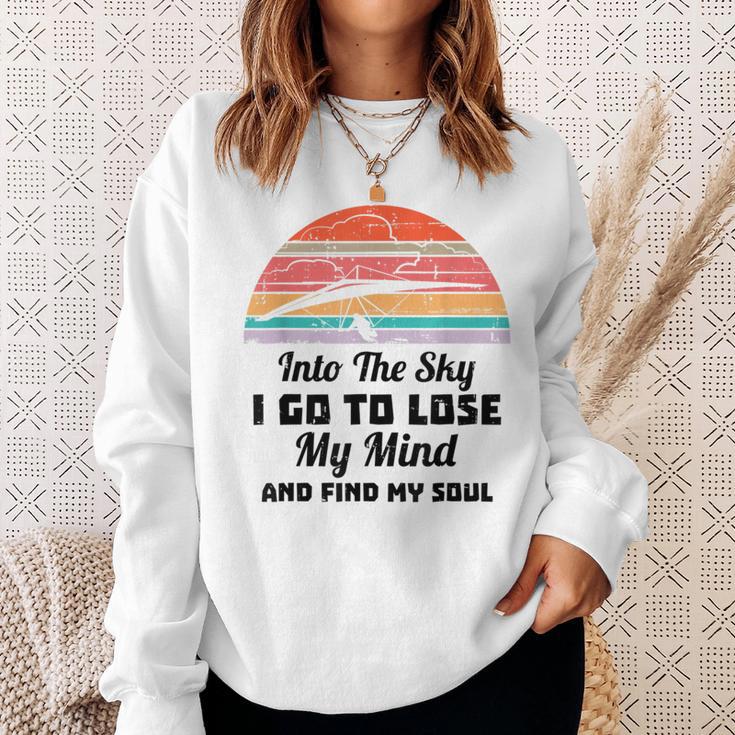 Hang Gliding Into The Sky I Go To Find My Soul Sweatshirt Gifts for Her