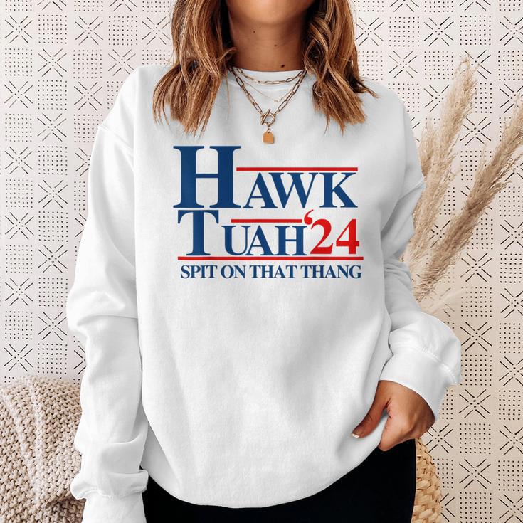 Hawk Tuah Spit On That Thang Sweatshirt Gifts for Her