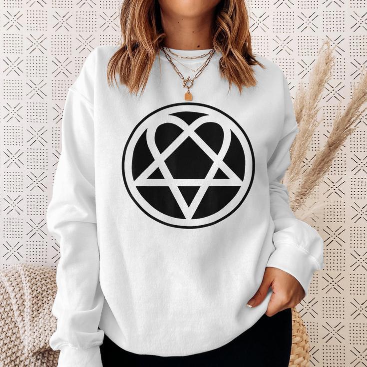 Heartagram Pentagram Sweatshirt Geschenke für Sie