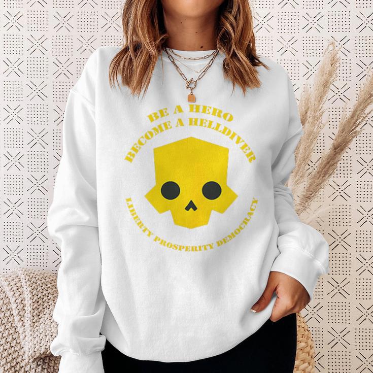 Helldiver Hero Sweatshirt Gifts for Her