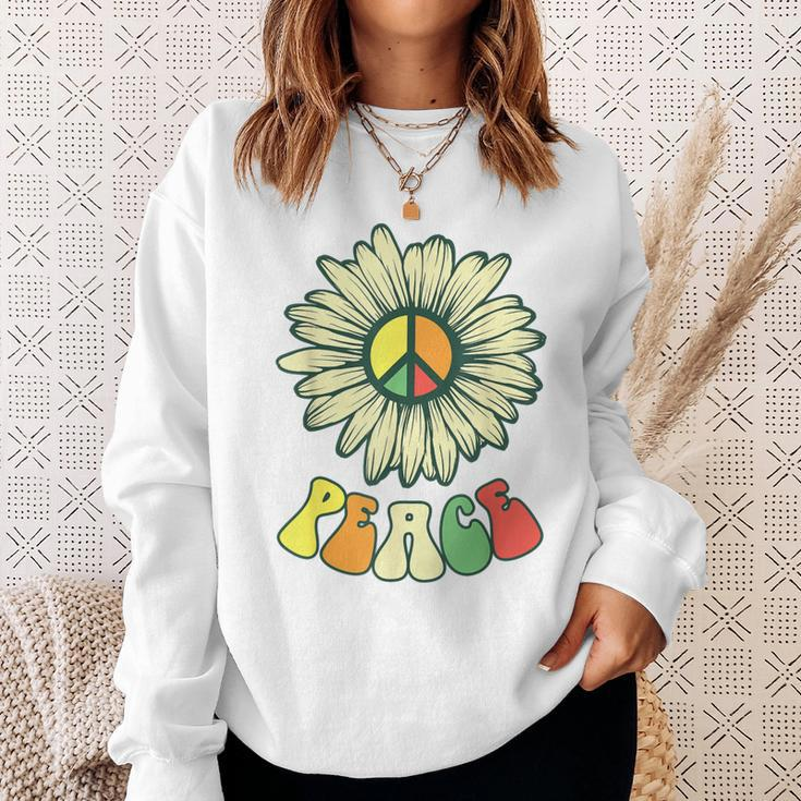 Hippie Hippies Peace Vintage Retro Costume Hippy Sweatshirt Gifts for Her