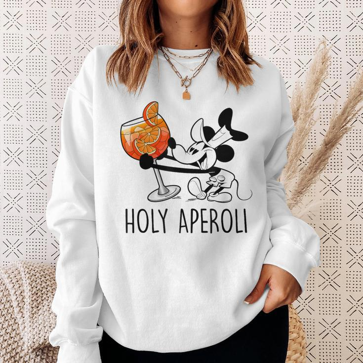 Holy Aperoli X Mouse Spritz Club Hallöchen Aperölchen White Sweatshirt Geschenke für Sie
