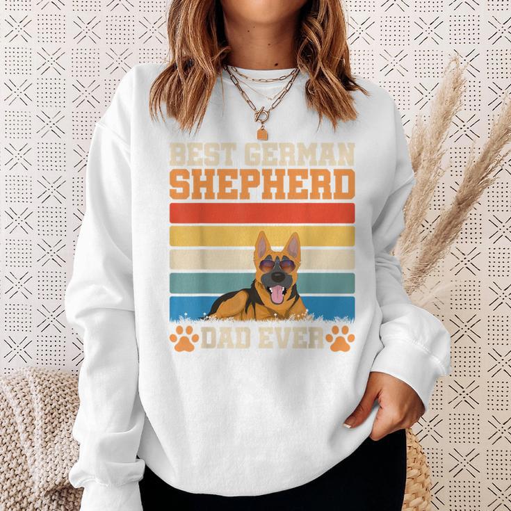 Hunde Papaatertag Geschenk Retro Deutscher Schäferhund Sweatshirt Geschenke für Sie