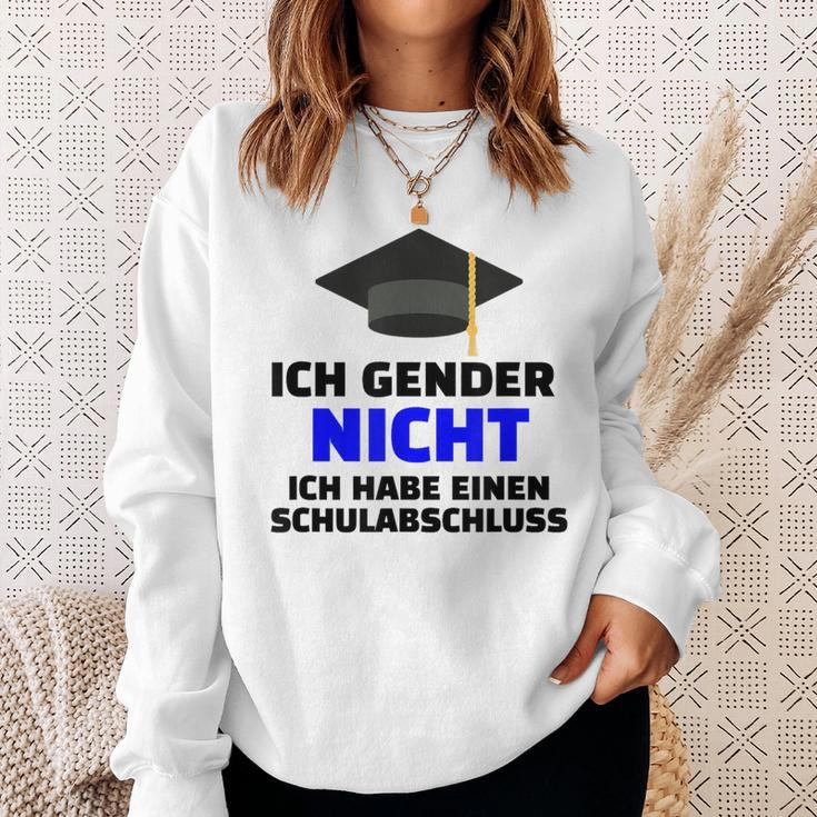Ich Gender Nicht Ich Habe Einen Schulabschluss White Sweatshirt Geschenke für Sie