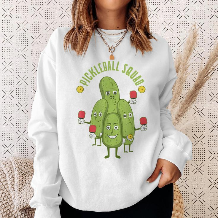 Ironic Pickle Ball Player Dink Pickleball Squad Sweatshirt Gifts for Her