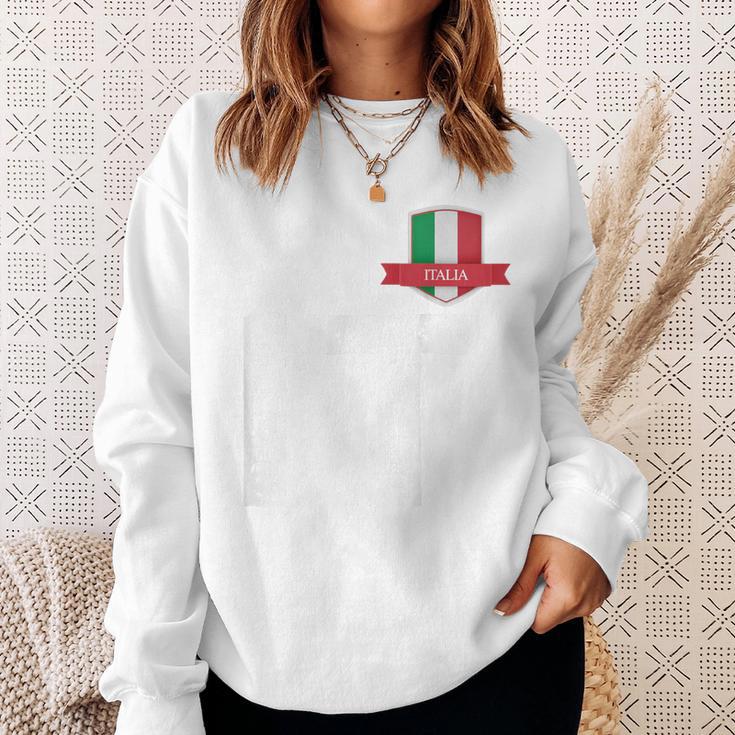 Italienische Flagge Buchstabe I UndItalien Italia Sweatshirt Geschenke für Sie