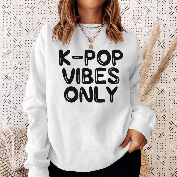 K-Pop Vibes Only Kpop Love Korean Merchandise Sweatshirt Gifts for Her