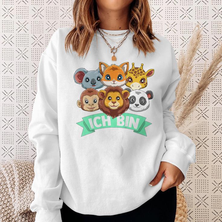 Kinder 3 Geburtstag Zoo Tiere 3 Jahre Alt Süßes Kinder Sweatshirt Geschenke für Sie