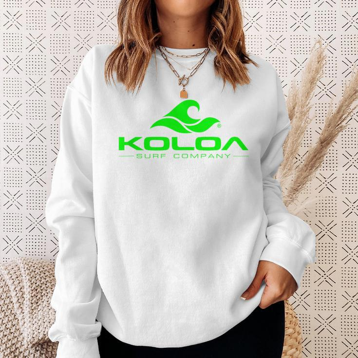 Koloa Surf Classic Wave Green Logo Sweatshirt Gifts for Her