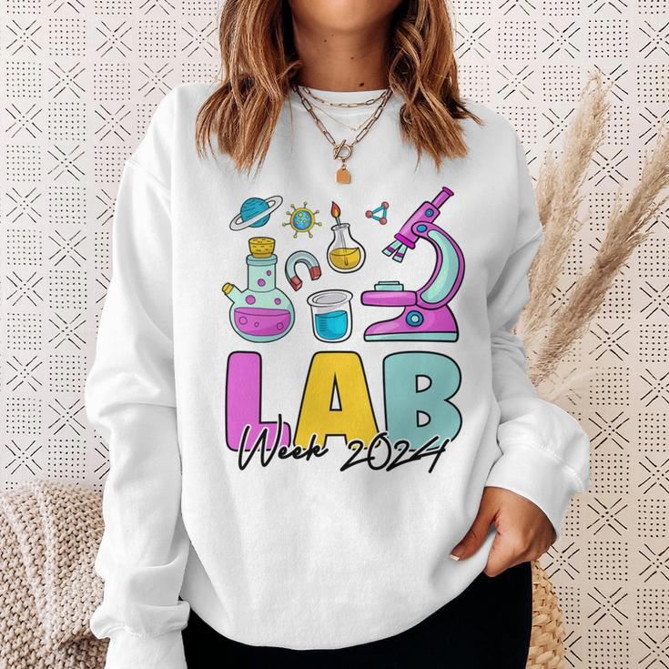Lab Week 2024 Laboratory Tech Medical Technician Scientist Sweatshirt Gifts for Her