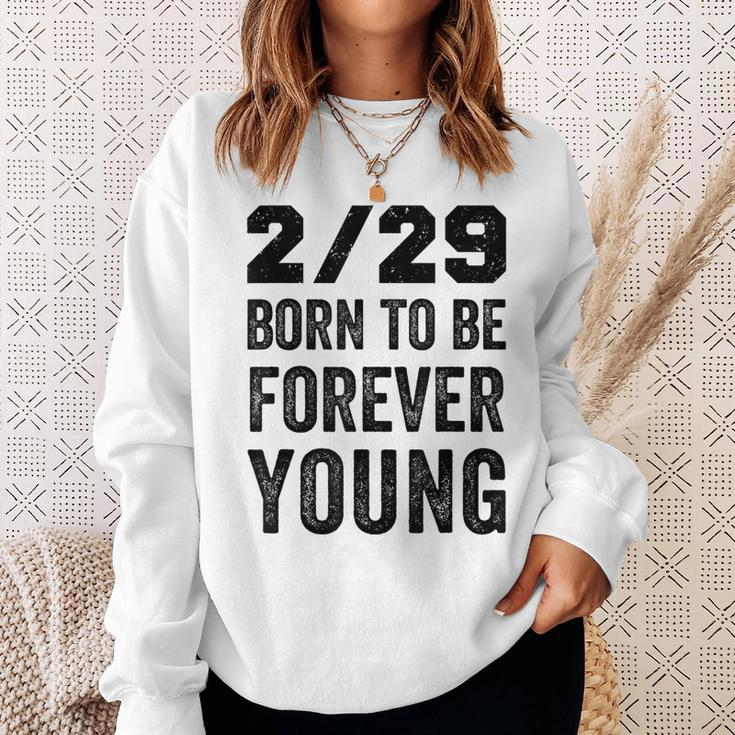Leap Year Birthday Forever Young Leapling Sweatshirt Gifts for Her