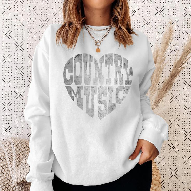 I Love Country Music Lovers Cute Country And Western Sweatshirt Gifts for Her