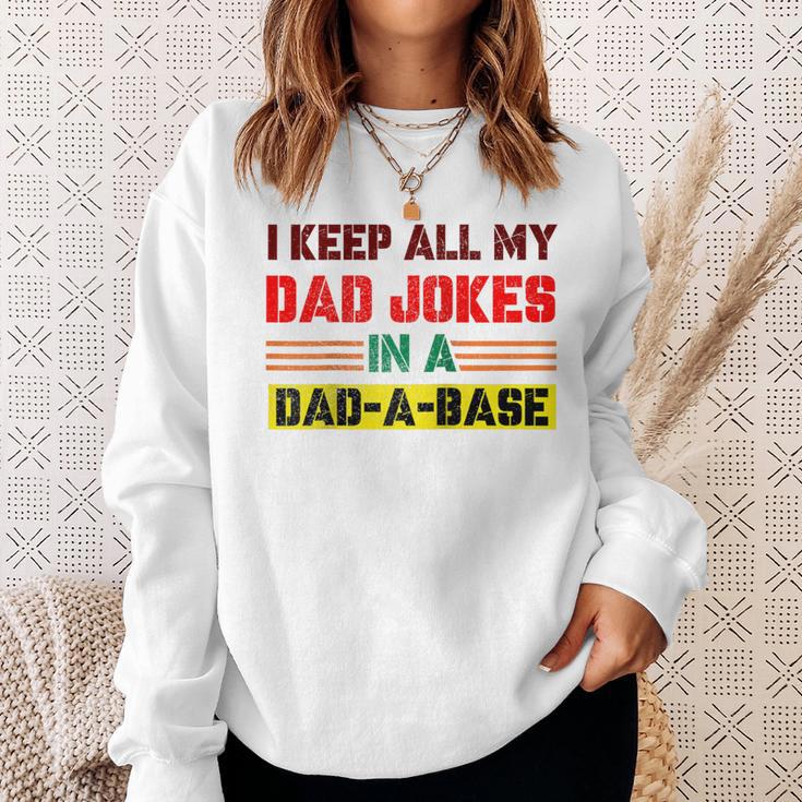 Lustige Papa-Witze In Dad-A-Base-Vintage Zumatertag Heilig Raglan Sweatshirt Geschenke für Sie