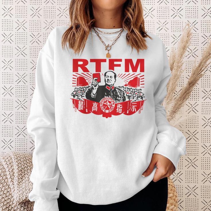 Mao Rtfm Meme Blue Sweatshirt Geschenke für Sie