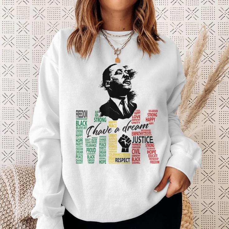 Martin Luther King Jr Black History Month Mlk I Have A Dream Sweatshirt Gifts for Her