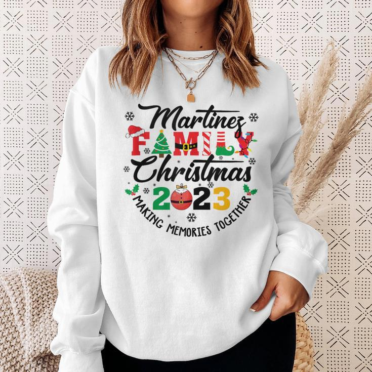 Martinez Family Name Christmas Matching Surname Xmas Sweatshirt Gifts for Her