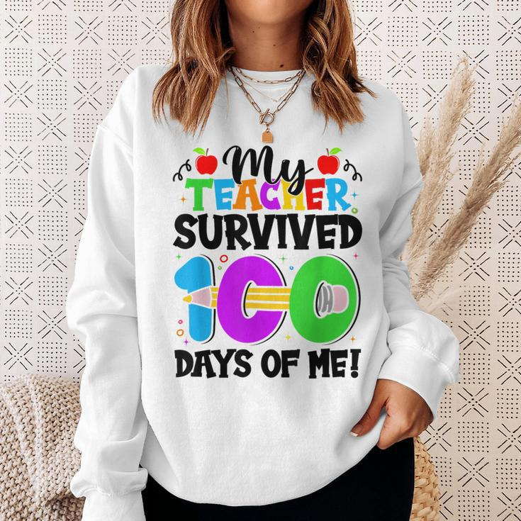 Meine Schüler Haben 100 Tage Meines 100 Schultages Überlebt Sweatshirt Geschenke für Sie