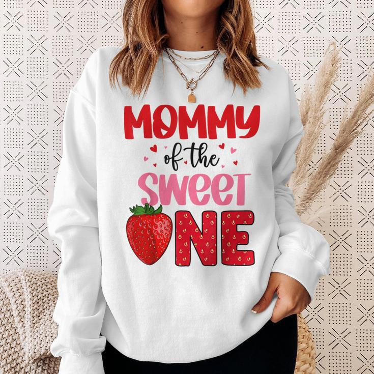 Mommy Of The Sweet One Strawberry Birthday Family Party Sweatshirt Gifts for Her