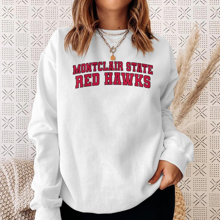 Montclair State University Red Hawks Arch01 Sweatshirt Gifts for Her