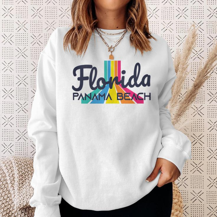 Panama Beach Fl Surf Culture Retro Panama Salt Beach Florida Sweatshirt Gifts for Her