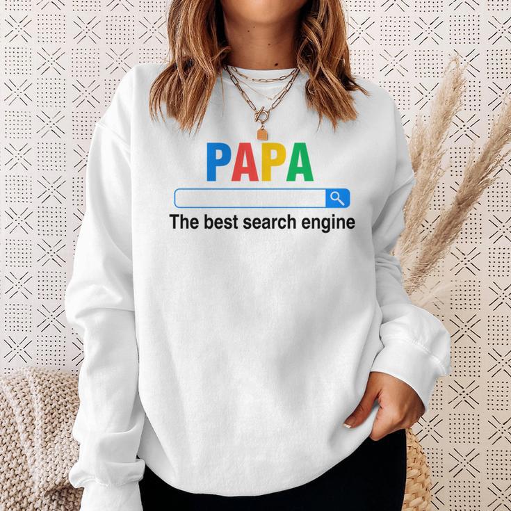 Papa Die Beste Suchmaschine Lustigeratertag Sweatshirt Geschenke für Sie