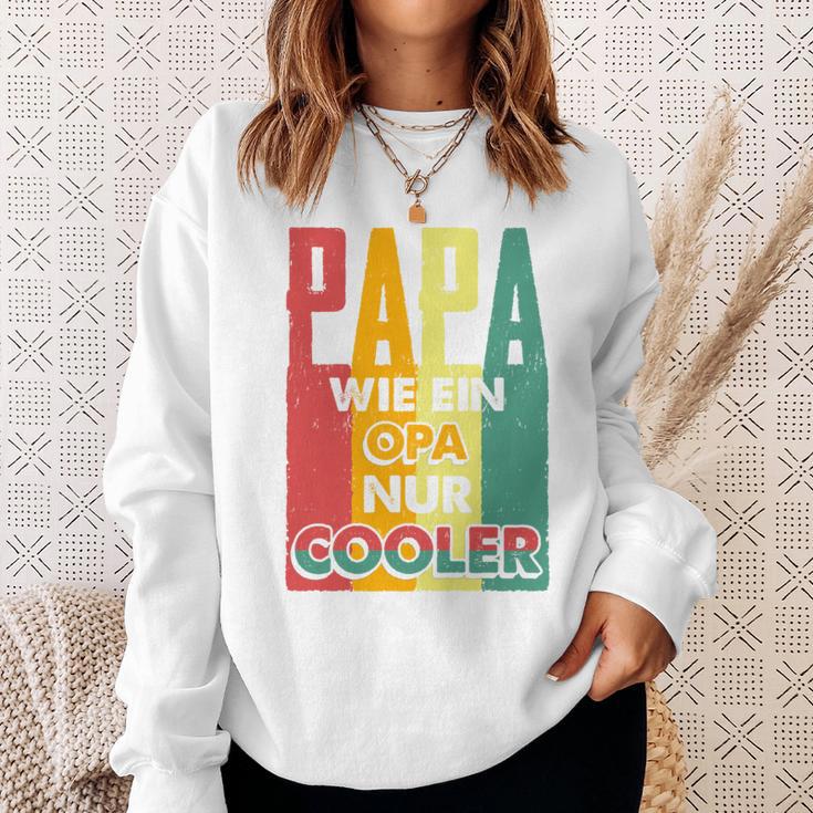 Papa Kühler Retro Opa Herrenatertag Geschenk-Idee Sweatshirt Geschenke für Sie