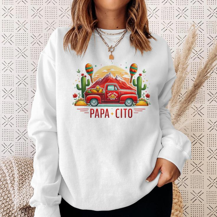 Papacito Dad Taco Car For Cinco De Mayo And Father's Day Sweatshirt Gifts for Her