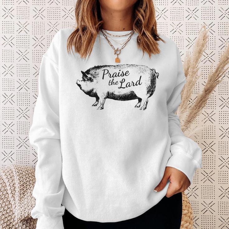 Praise The Lard Bbq Pig Sweatshirt Gifts for Her