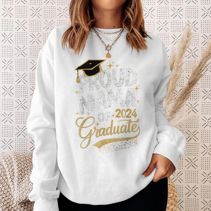 Proud Mama Of A 2024 Graduate Class For Family Graduation Sweatshirt Gifts for Her