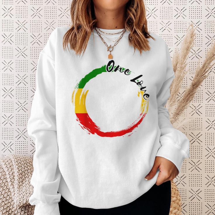 Rastafari Roots Jamaican One Love Reggae Rasta Reggae Sweatshirt Gifts for Her